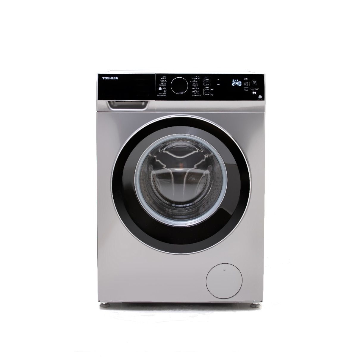 Toshiba Automatic Washing Machine, Front Load, 8 kg, Inverter Motor, Silver - TW-BJ90M4E(SK) Toshiba Automatic Washing Machine, Front Load, 8 kg, Inverter Motor, Silver - TW-BJ90M4E(SK)